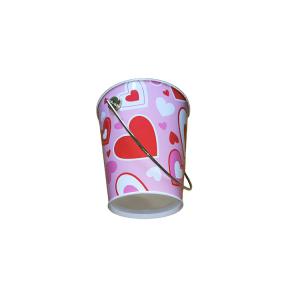 Custom Printing Galvanized Metal Buckets With Handle Small Size 112*72*115hmm