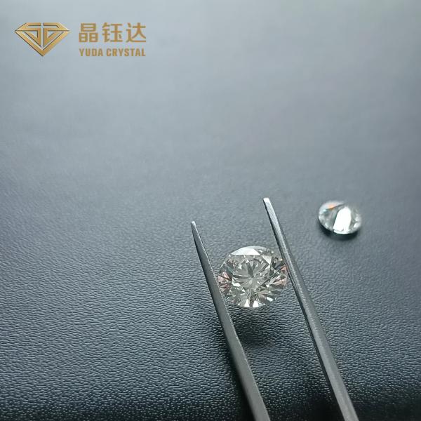 1.0ct 2.0ct 3.0ct Round Brilliant Cut Loose Lab Grown Diamonds HPHT For Ring