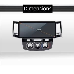 Android 12 12.3 Inch Car Video Player Touch Screen Multimedia For Toyota