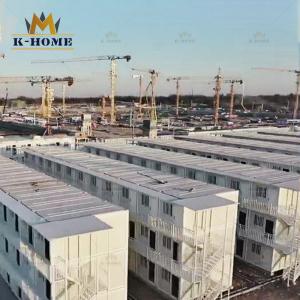 3 Floors Flat Pack Modular Green Container Camp Buildings