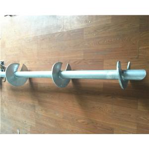 Hot Dip Galvanized Helical Pile Foundations Ground Screw Pole Anchor