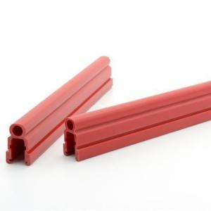 Red Plastic U Channel Customized Size Building U Shaped Plastic Channel Profiles