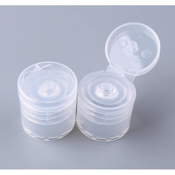 Quality cosmetic Flip Top Bottle Caps Transparent smooth 20/410 24/410 wholesale