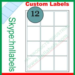 Cheap 12Up Avery Labels (63.5 x 71.5mm) Compatible Avery Labels L7164/J8164 for sale