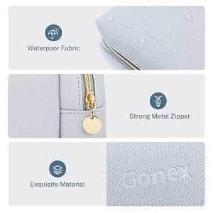 7.9" Pantone colour printing Personalised Make Up Bag Light Grey