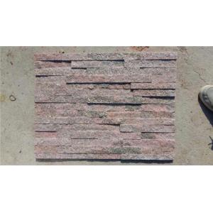 Pink And White Color Quartzite Stone Veneer , Natural Thin Stone Veneer Panels