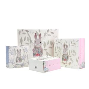 Recyclable Beautiful Patterned Gift Bags Customized Private Label Handle