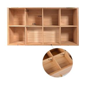 Modern Design Natural Bamboo Tea Bag Storage Box A Perfect Addition to Your