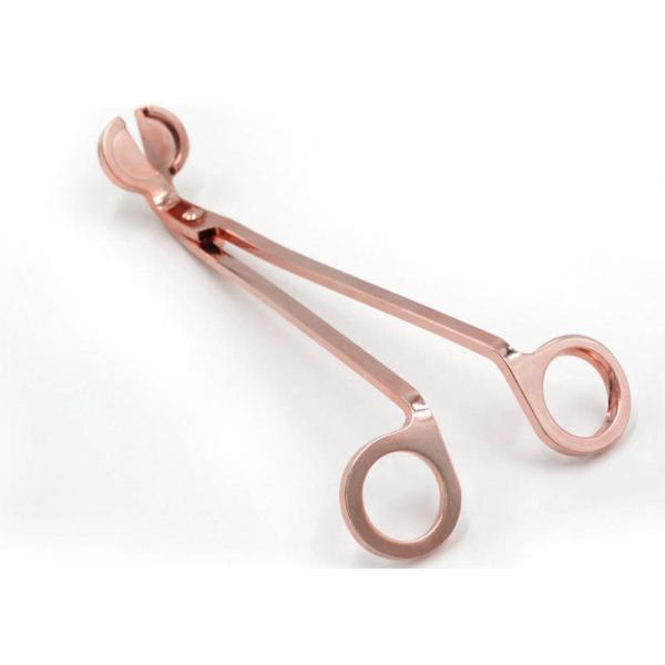 Quality Rose Gold Round Head Candle Wick Scissors Candle Extinguisher First Class wholesale