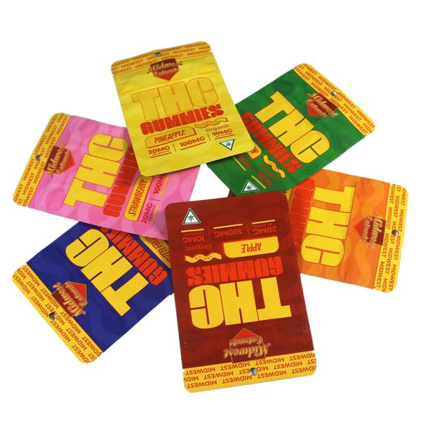 100 Micron Thickness Plastic Three Side Seal Bag With Excellent Barrier Properties