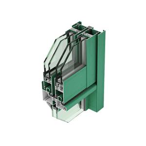 2.0mm Glue Injection Aluminium Window Extrusions Heat Insulation