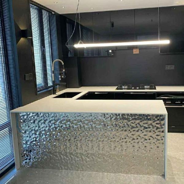 Water Ripple Stainless Steel Sheet Grade 201 304 430 Gold Mirror 8K Mirror Finishing