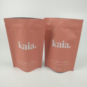 China Cosmetic Plastic Stand Up Zipper Barrier Bag Matt Finished Resealable on sale