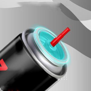 Safety Butane Gas Lighter Refill Valve 25.4mm Size With Buna Gasket