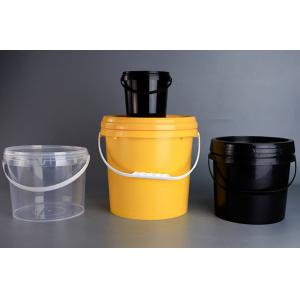 Durable Circular Plastic Bucket with Screen Printing Technology
