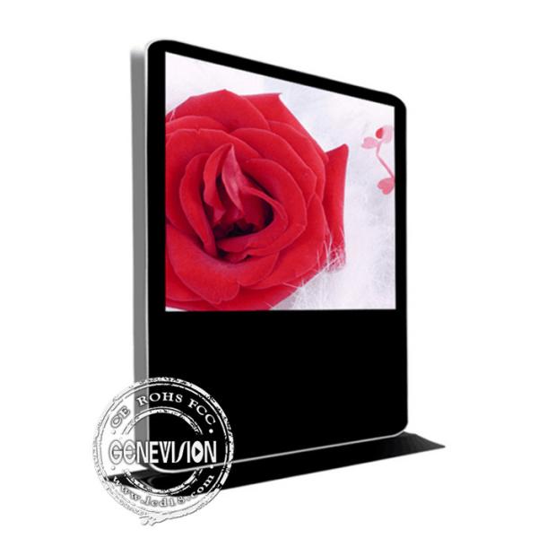 Landscape Advertising Screen Kiosk Digital Signage Android Wifi Freestanding 65