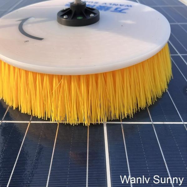 Quality Efficiently Clean Solar Panel Washing Brush with Carbon Fiber Pole and Nylon Bristles wholesale