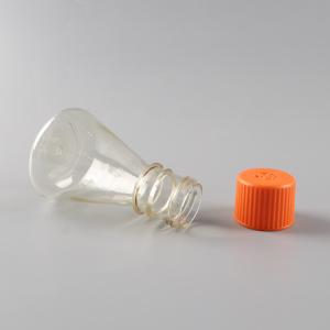 125ml Types Of Polycarbonate Plastic Erlenmeyer Flask Vent Cap Lab Use