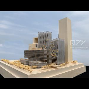 Electronics Headquarters Architecture Mini Models JKP 1/300 White Acrylic