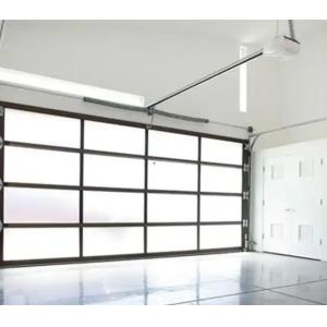 China Excellent Insulation Water Tightness Class 3 Transparent Glass Sectional Garage Door Modern Design Style on sale