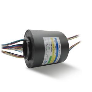 Through Hole Slip Ring 18 Circuit 15A 50mm Via Diameter
