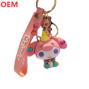 Custom 3d Cartoon Keychain Customization OEM Design PVC Plastic Keychain
