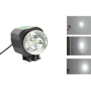 3 Led M019 2300Lm Led Bicycle Headlight , 8.4V Rechargeable Bicycle Led Light