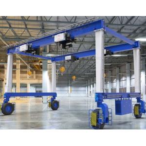 China Multifunctional Tyre Mounted Gantry Crane Rotating Lifting Moving on sale