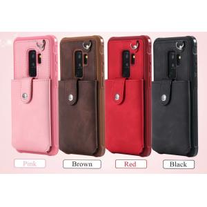 Samsung Galaxy S9 Leather Hidden Mirror Case with Card Slots Stay Back Cover