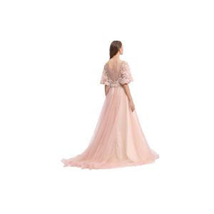 Elegant Europe Style Evening Dinner Dresses A - Line Soft And Romantic