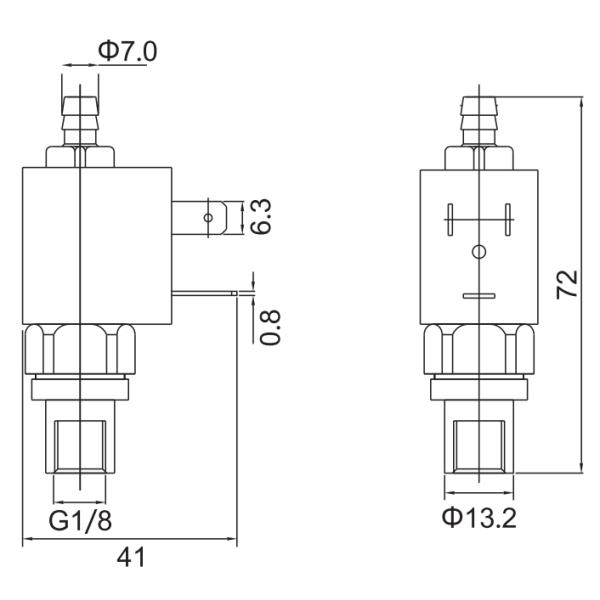5515 CEME Type 3/2 Way NC Brass Solenoid Valve In Coffee Machine Water Pump 24V 230V