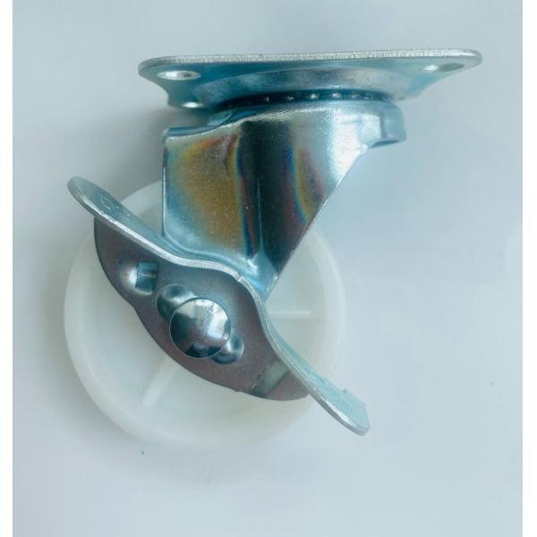 Light Duty 1inch to 3inch Furniture PP White Swivel with Brake Castor