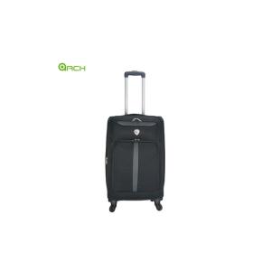 Cheap Factory Price Spinner wheels suitcase Soft Sided Luggage with two front pockets for sale