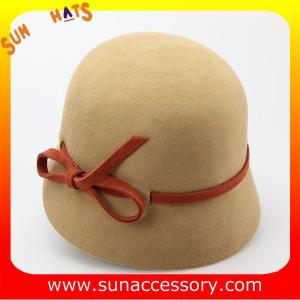 Vintage hot sale cloche hats for ladies,100% Australia wool felt hats for women