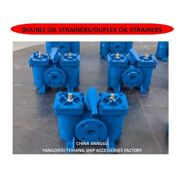 2"-DN50 Duplex Oil Strainer Model AS16050 Cb/T425 Body Cast Iron Filter