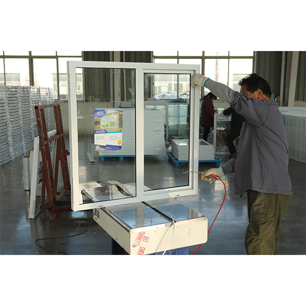 Reception Area UPVC Sliding Window with Frosted Glass Privacy Cheap Replacement