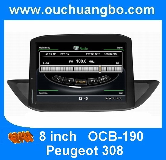 Ouchuangbo S100 Car DVD GPS Stereo Sat Navi Headunit For Peugeot 308 RDS Radio Bluetooth iPod Steering Wheel Control