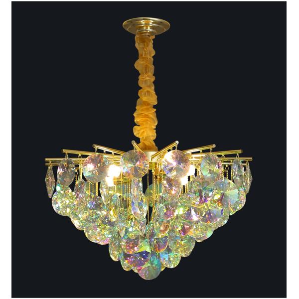 Creative Colorful Crystal Chandelier For Living Dining Room Led Home k9 crystal chandelier(WH-CY-223)