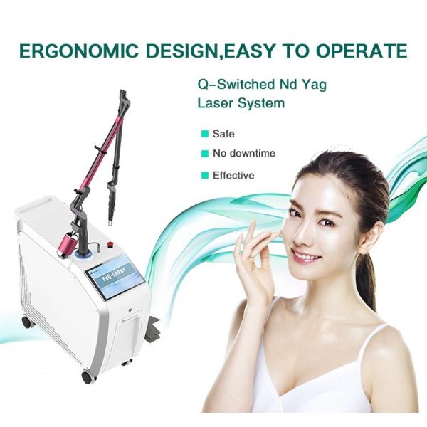 Quality Vascular / Birthmark Q Switched ND Yag Laser Tattoo Removal Machine 5Hz Virtually painless wholesale