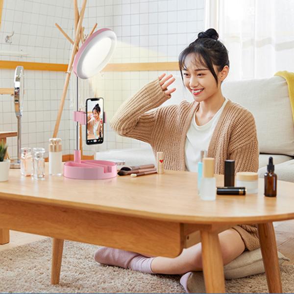 Quality Desktop Lamp 6 Inch 12W Circle Selfie Light On Stand wholesale