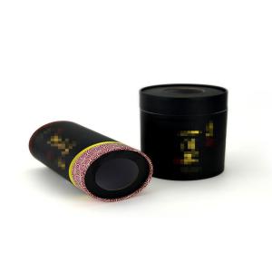 Cardboard Paper Tube With The Window In The Lid