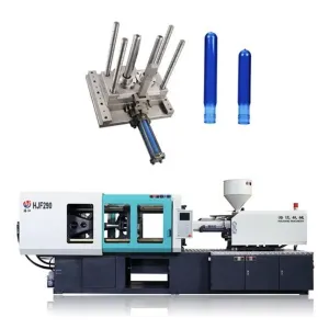 China Customizable Injection Stretch Blow Moulding Machine With 3-4 Heating Zones And Ejector Stroke Of 100-150 Mm on sale