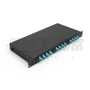 Cold Rolled Steel Fiber Patch Panel 24 Fibers Capacity 19-Inch Rack Mount with