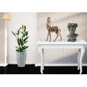 Table Decor Polyresin Zebra Statue Fiberglass Animal Sculpture Gold Leafed