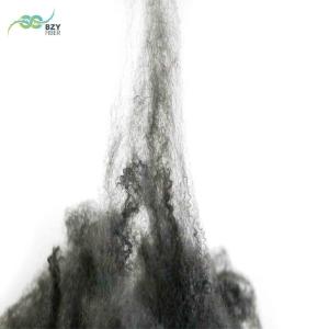 6D Hollow Recycled Polyester Staple Fiber Non siliconized Gray Black PSF
