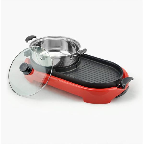 Quality Multi Function electric frying pan with hot pot,pizza pan wholesale