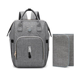 Geometric Polyester Fashion Mummy Maternity Nappy Bag 25*16*42cm