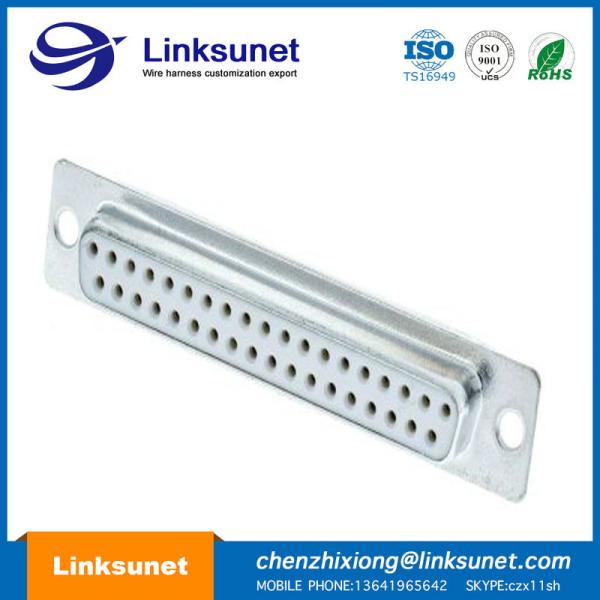 M8 / 12 - 4 PIN Female Plastic Wire Harness D Sub 37 Pin UL94 - V0 Multi Colors