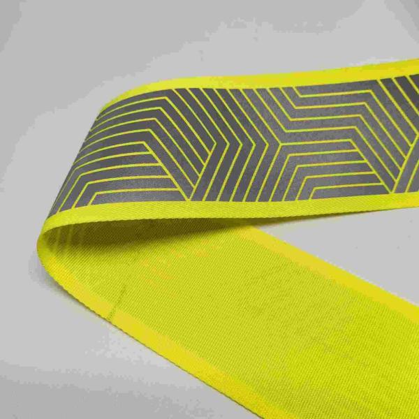 High Visibility Iron Heat Transfer Film To Yellow Reflective Webbing For Sportswear Workwear