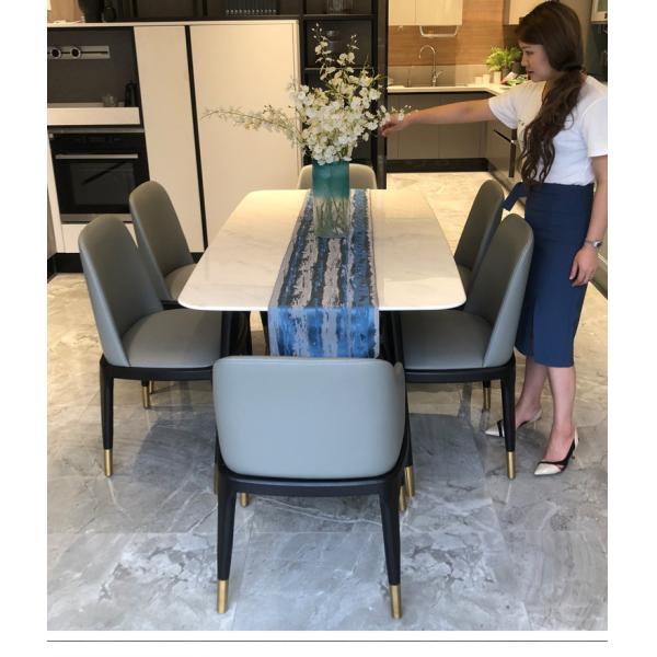 Quality Waterproof Leather Modern Dining Room Chairs Non Slip High Durability wholesale